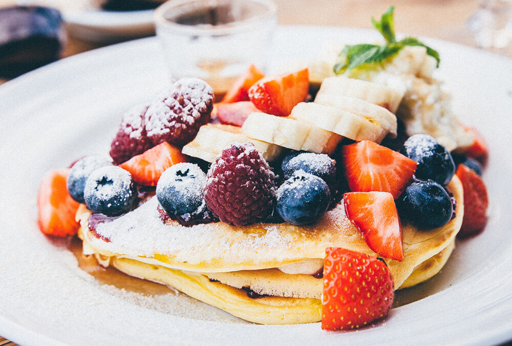 Desayuno con avena (pancakes de avena)