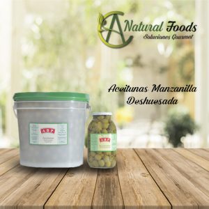 aceituna verde deshuesada