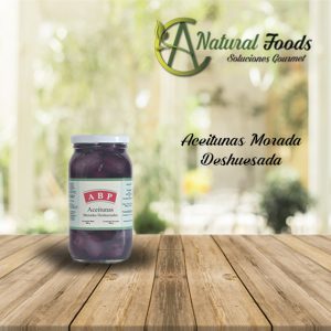aceituna morada deshuesada